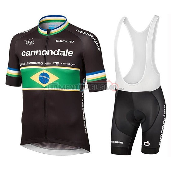 Abbigliamento Ciclismo Cannondale Shimano Campione Brazil Manica Corta 2019 CYC001